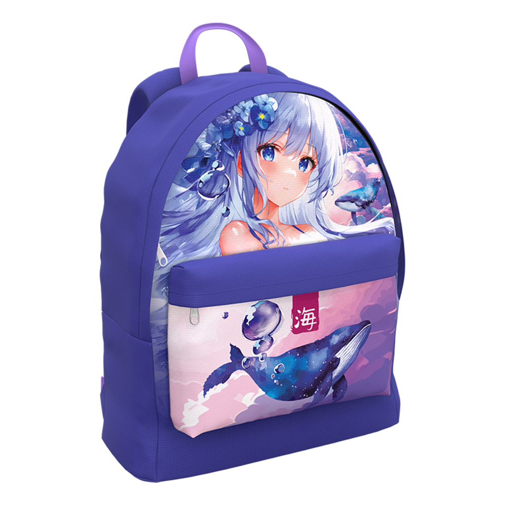 

Детский рюкзак ErichKrause EasyLine Kawaii Whale 60132, Фиолетовый, EasyLine