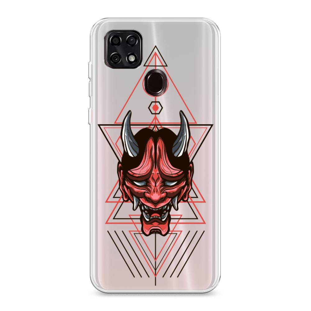 

Чехол для ZTE Blade 20 Smart "Hanya Oni mask", Серый;красный;черный, 133550-4