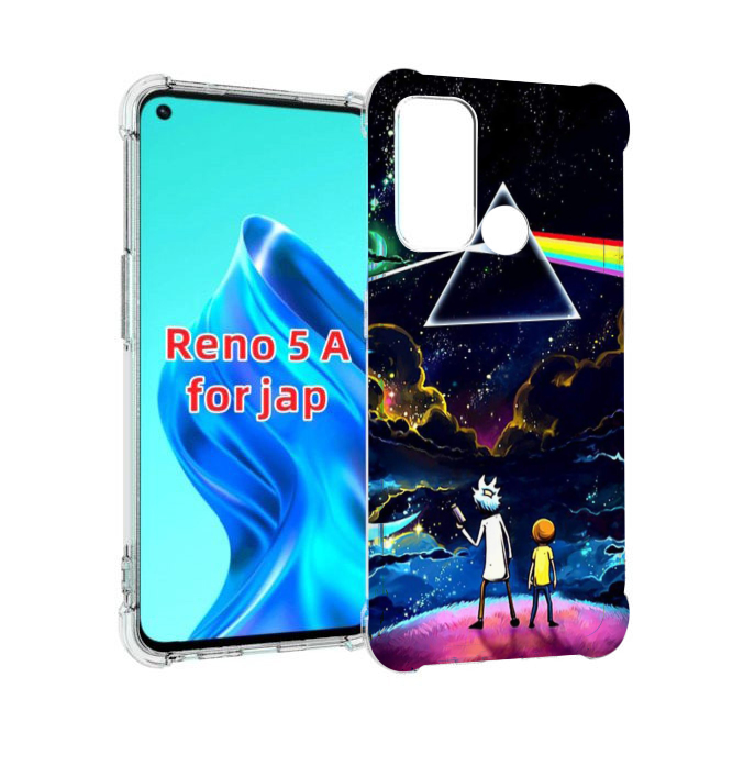 

Чехол MyPads рик и морти в космосе для Oppo Reno 5A, Прозрачный, Tocco