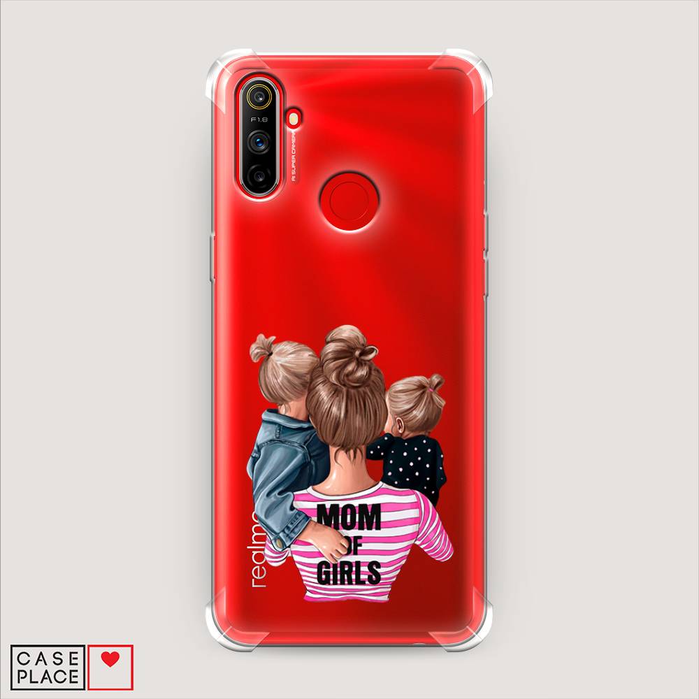 

Чехол Awog на Realme C3 "Mom of Girls", Разноцветный, 253051-1