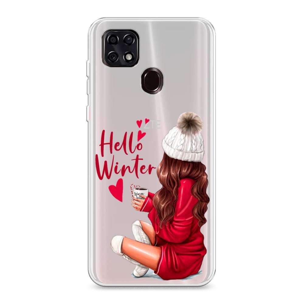 

Чехол для ZTE Blade 20 Smart "Hello winter", Красный;белый;коричневый, 133550-5