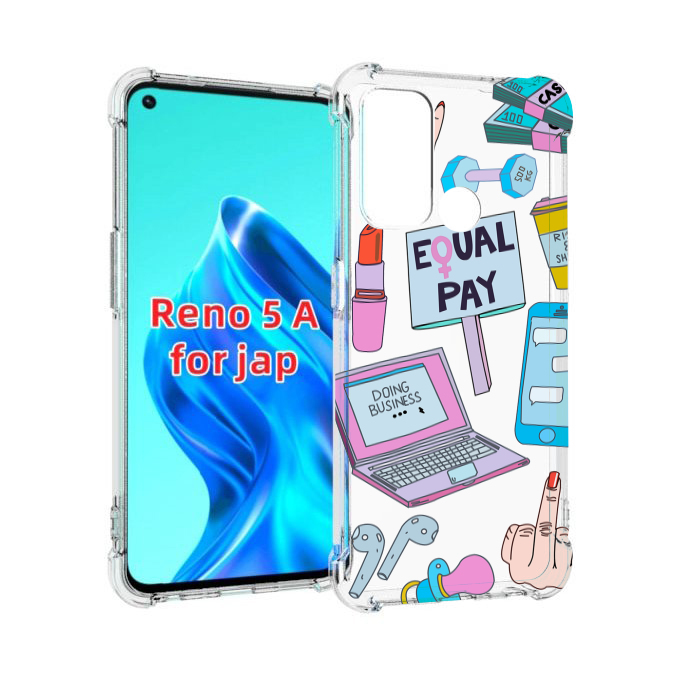 

Чехол MyPads разные-штучки для Oppo Reno 5A, Прозрачный, Tocco
