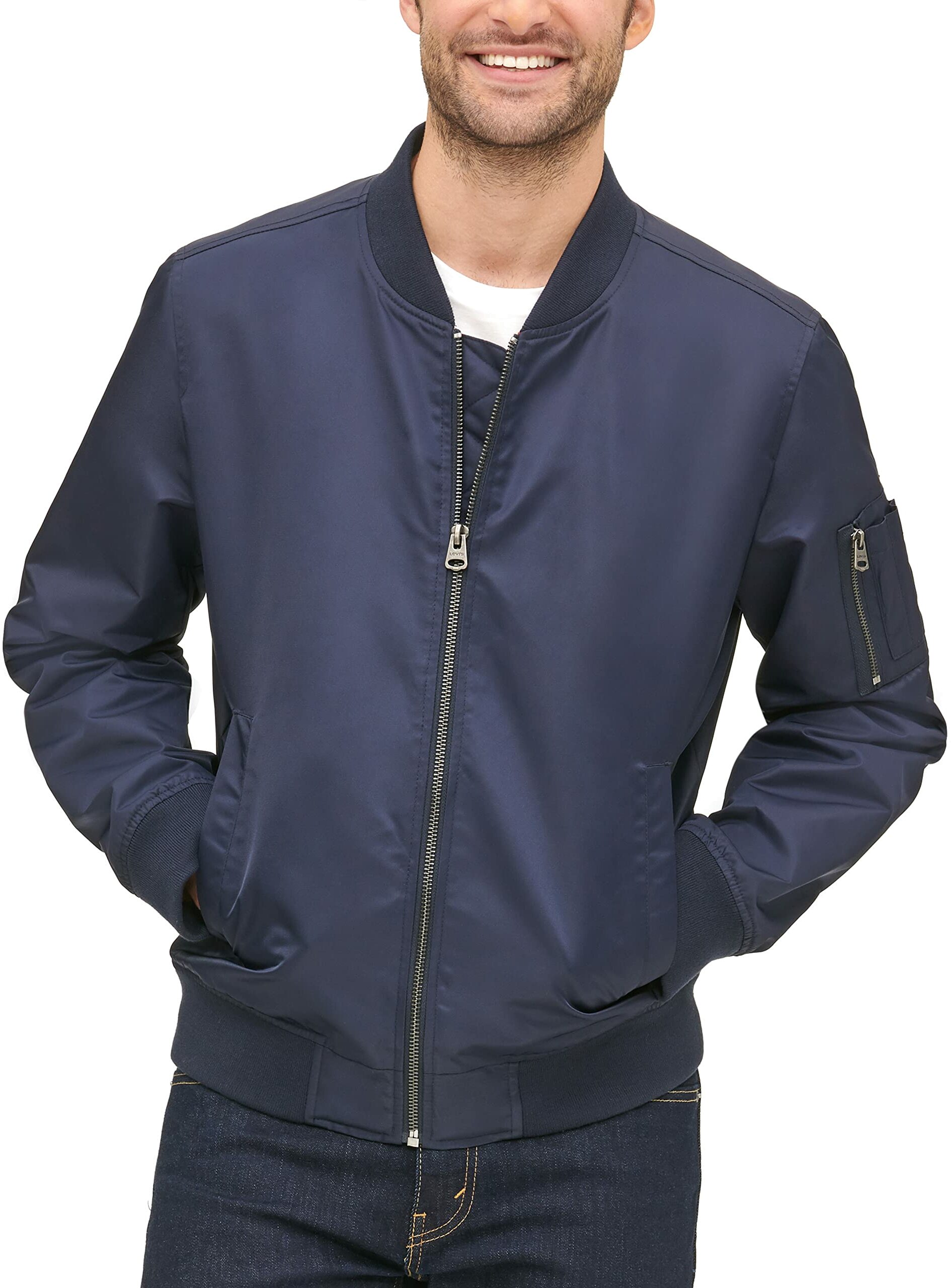 

Бомбер мужская Levi's LM0RN131-NVY синий L, LM0RN131-NVY