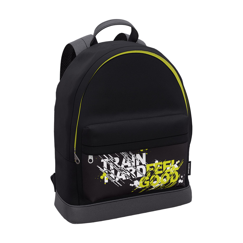 Рюкзак ErichKrause StreetLine черный/желтый, 41х31х4 см