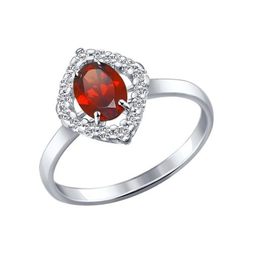 

Кольцо из серебра с гранатом р. 17,5 SOKOLOV 92010989, 92010989