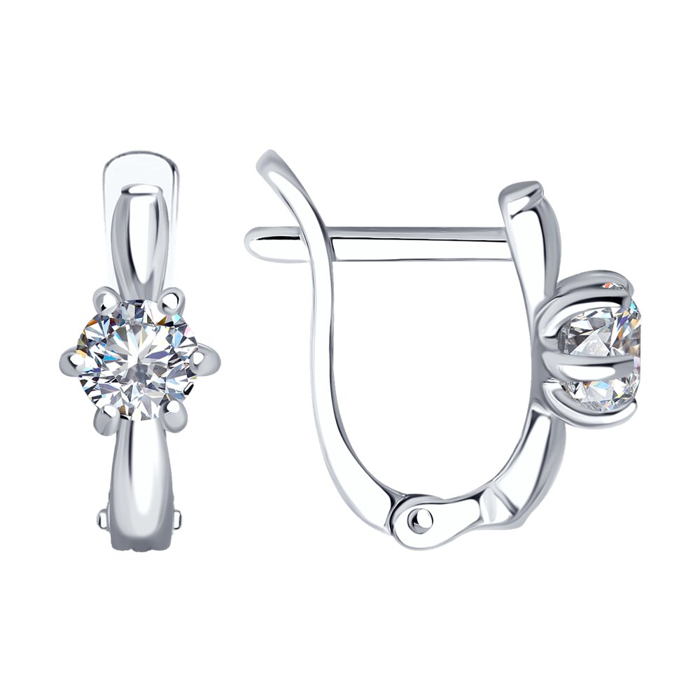 

Серьги из серебра SOKOLOV 89020020, фианит, 89020020