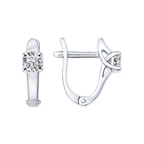 

Серьги из серебра с фианитом SOKOLOV 89020016, 89020016