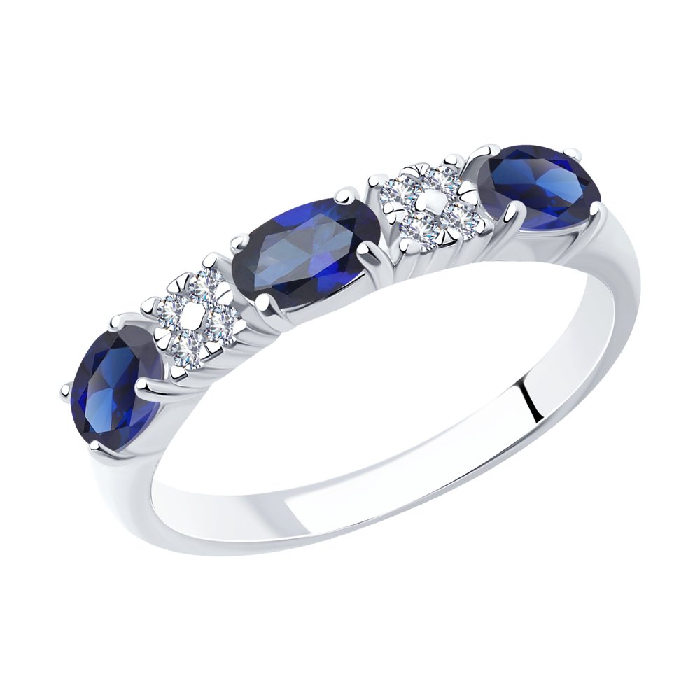 

Кольцо из серебра р. , SOKOLOV 88010072, корунд искусственный\фианит, 88010072