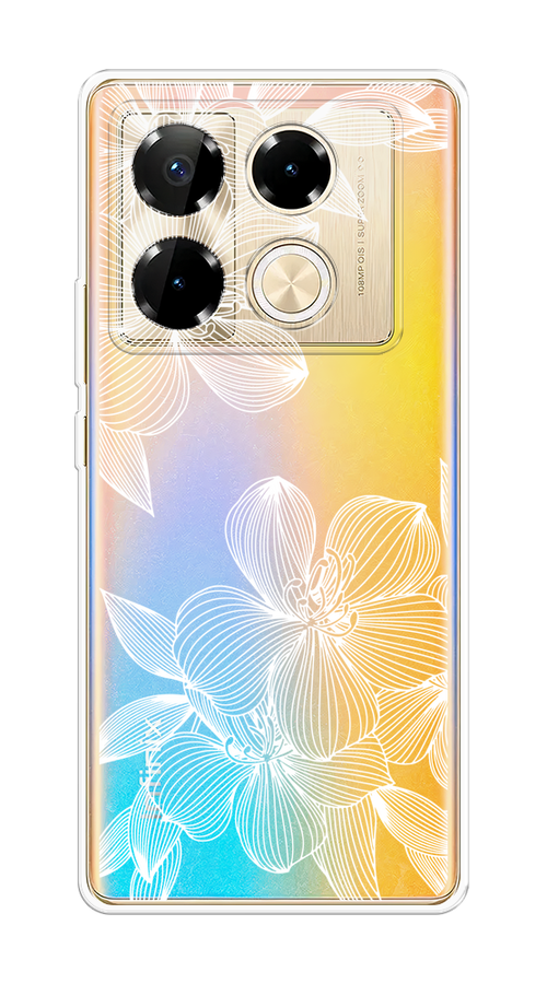 

Чехол на Infinix Note 40 Pro "Крокус", Белый;прозрачный, 3105750-1