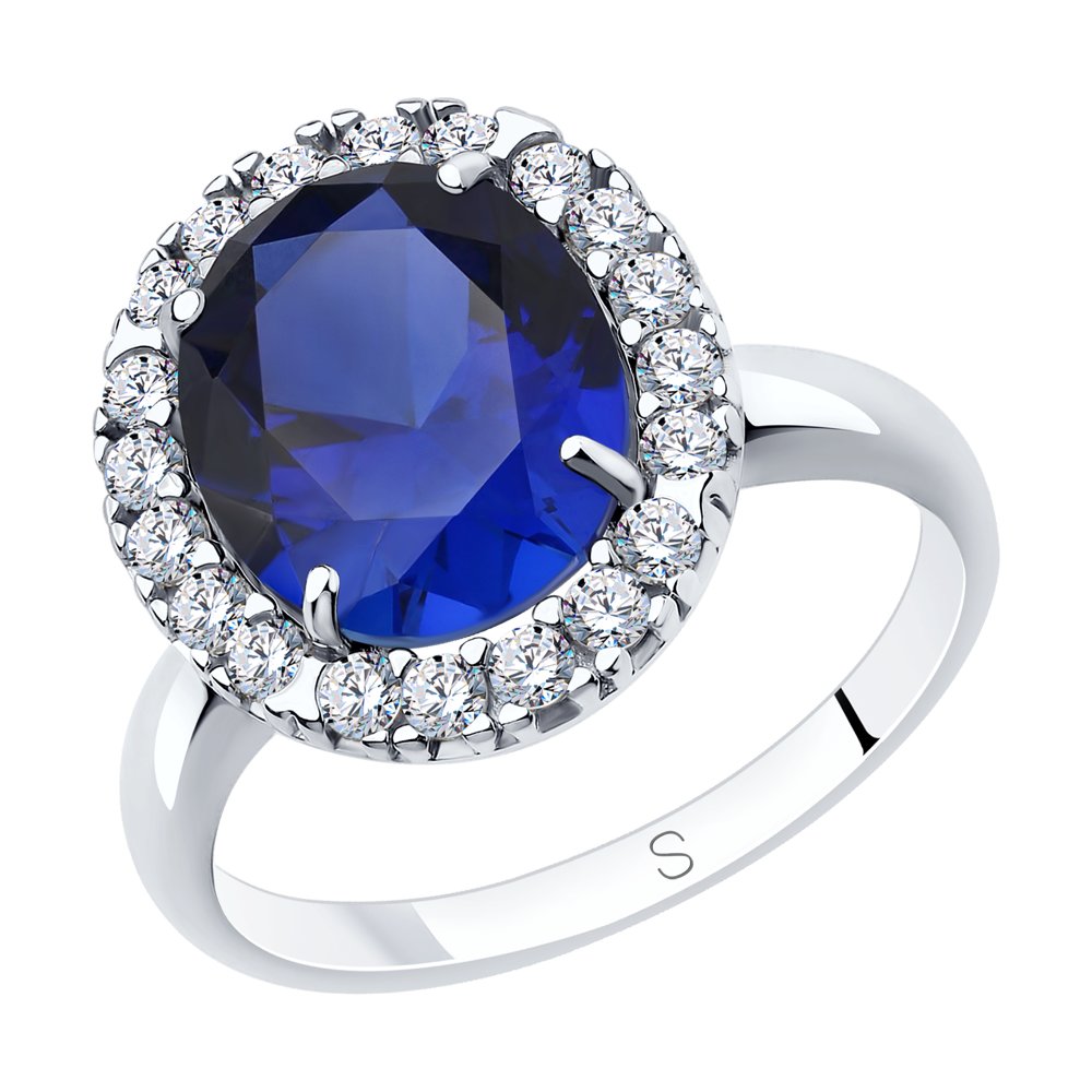 

Кольцо из серебра р. , SOKOLOV 88010064, корунд искусственный\фианит, 88010064