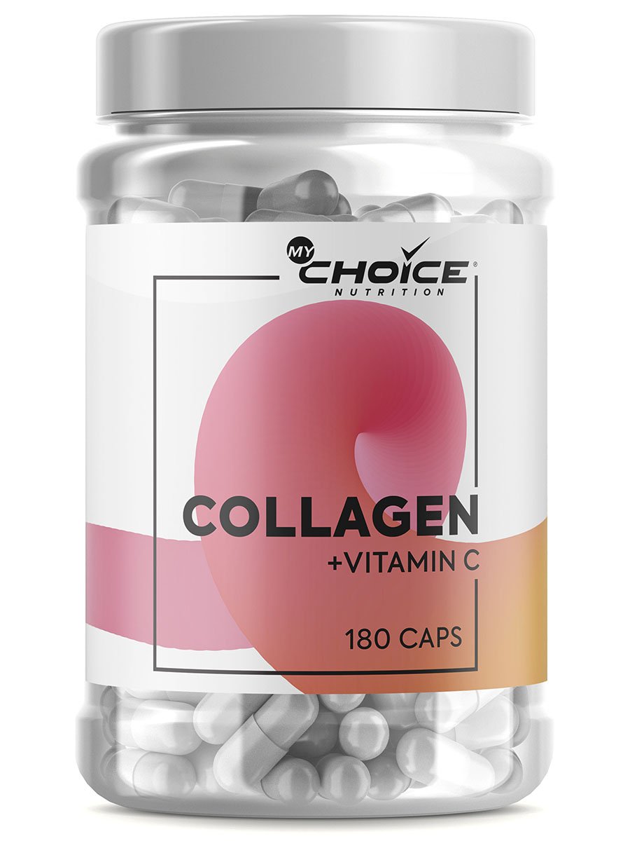 фото Коллаген mychoice collagen + vitamin c капсулы 180 шт. mychoice nutrition