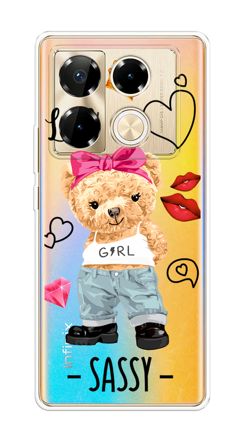 

Чехол на Infinix Note 40 Pro "Sugar Mommy", Голубой;белый;розовый, 3105750-1