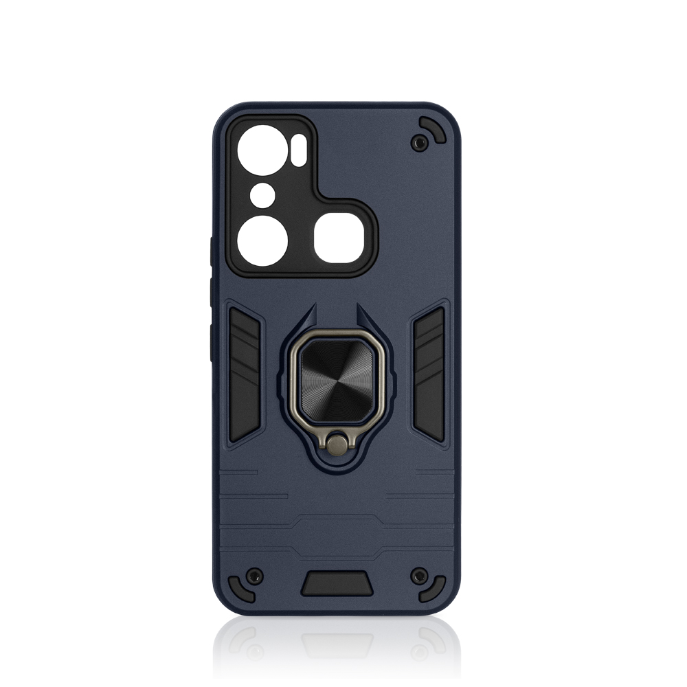 

Чехол DF для Infinix Hot 20i с магнитом и кольцом Dark Blue inArmor-04, Синий, inArmor-04