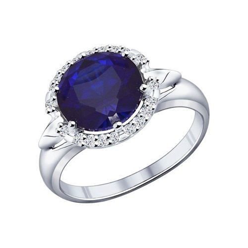 

Кольцо из серебра р.  SOKOLOV 88010012, фианит\корунд искусственный, 88010012