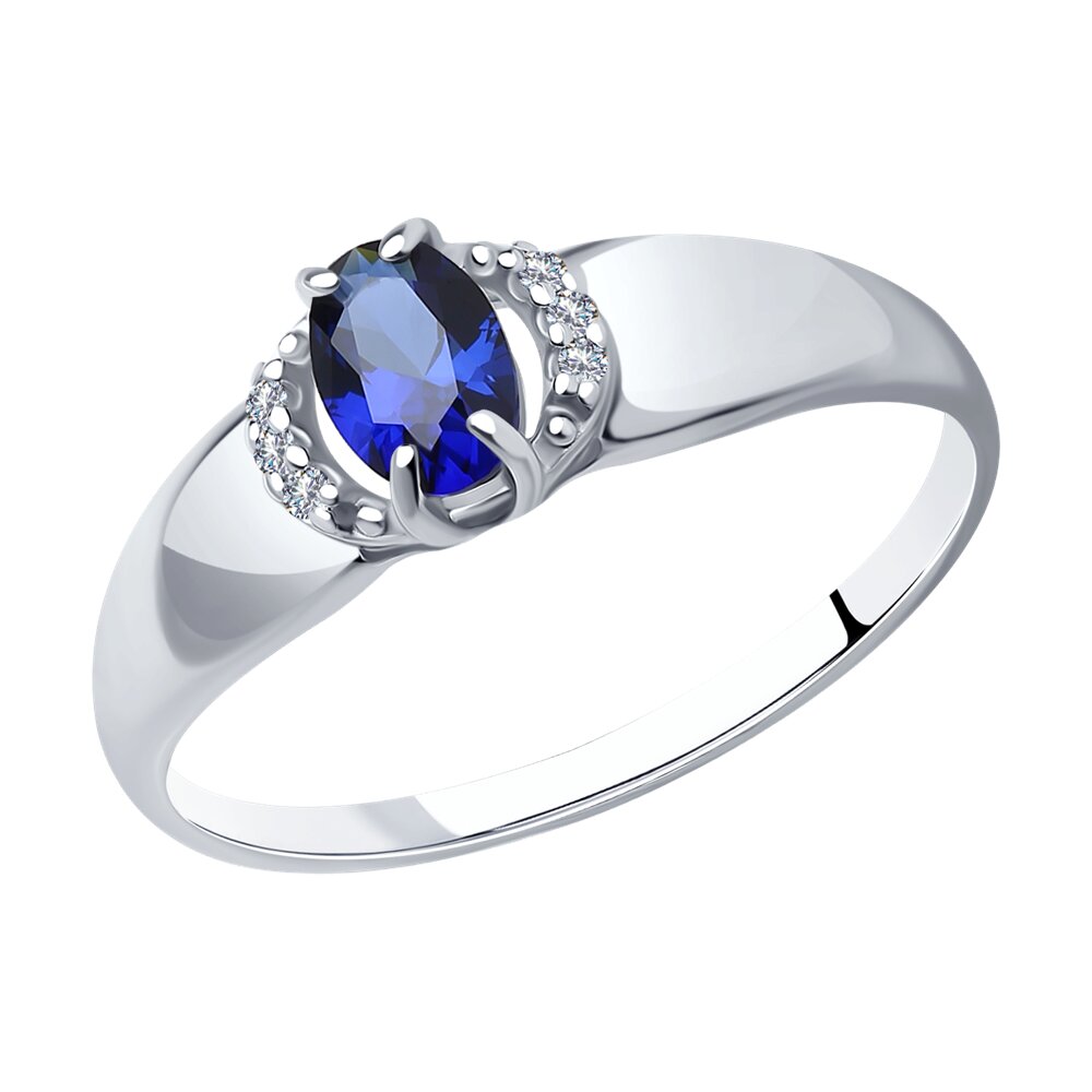 

Кольцо из серебра р. , SOKOLOV 88010009, корунд искусственный\фианит, 88010009
