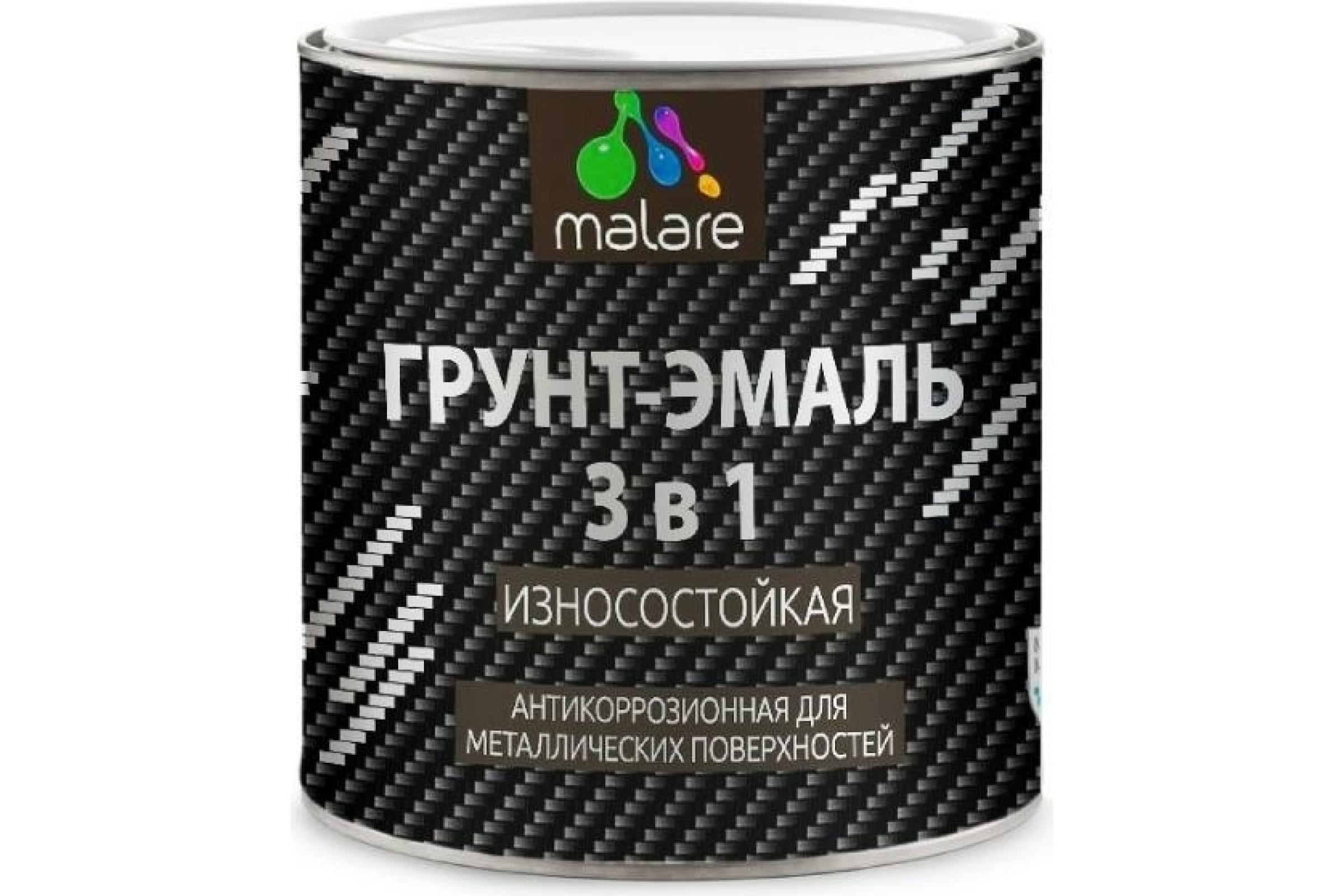 

MALARE MALARE Грунт-Эмаль 3 в 1 по ржавчине, алкидно-уретановая, глянцевая, полуматовая, с