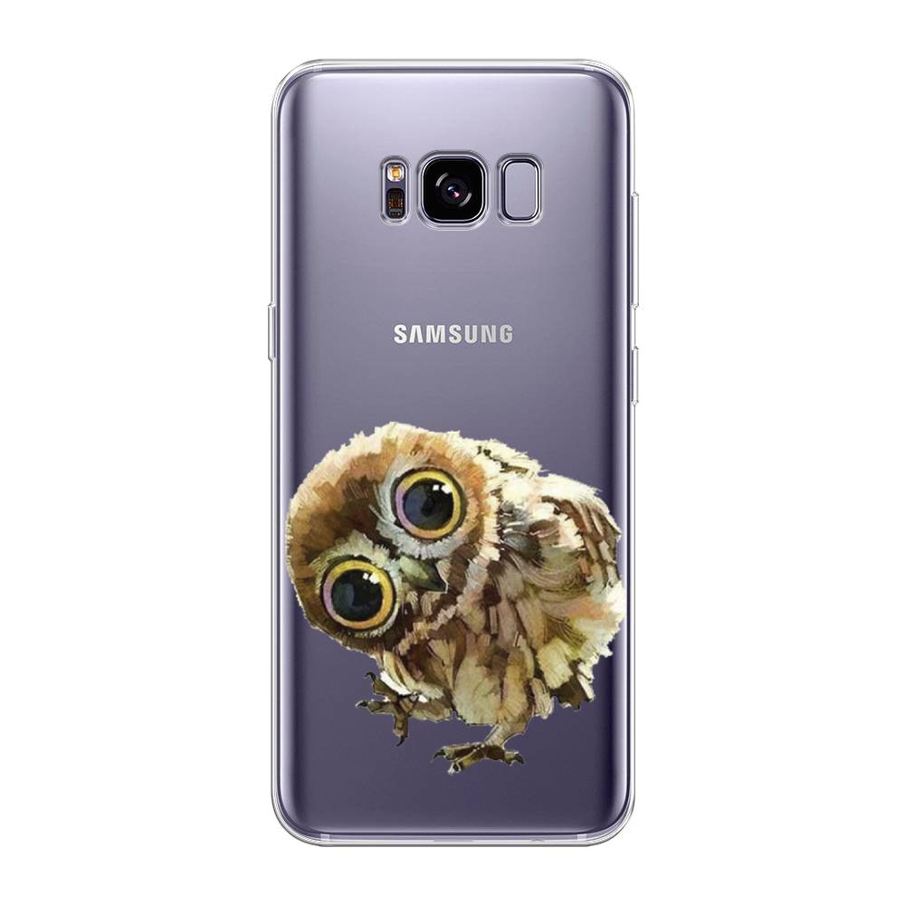 

Чехол Awog на Samsung Galaxy S8 + "Любопытный совенок", Коричневый;белый;прозрачный, 24850-1