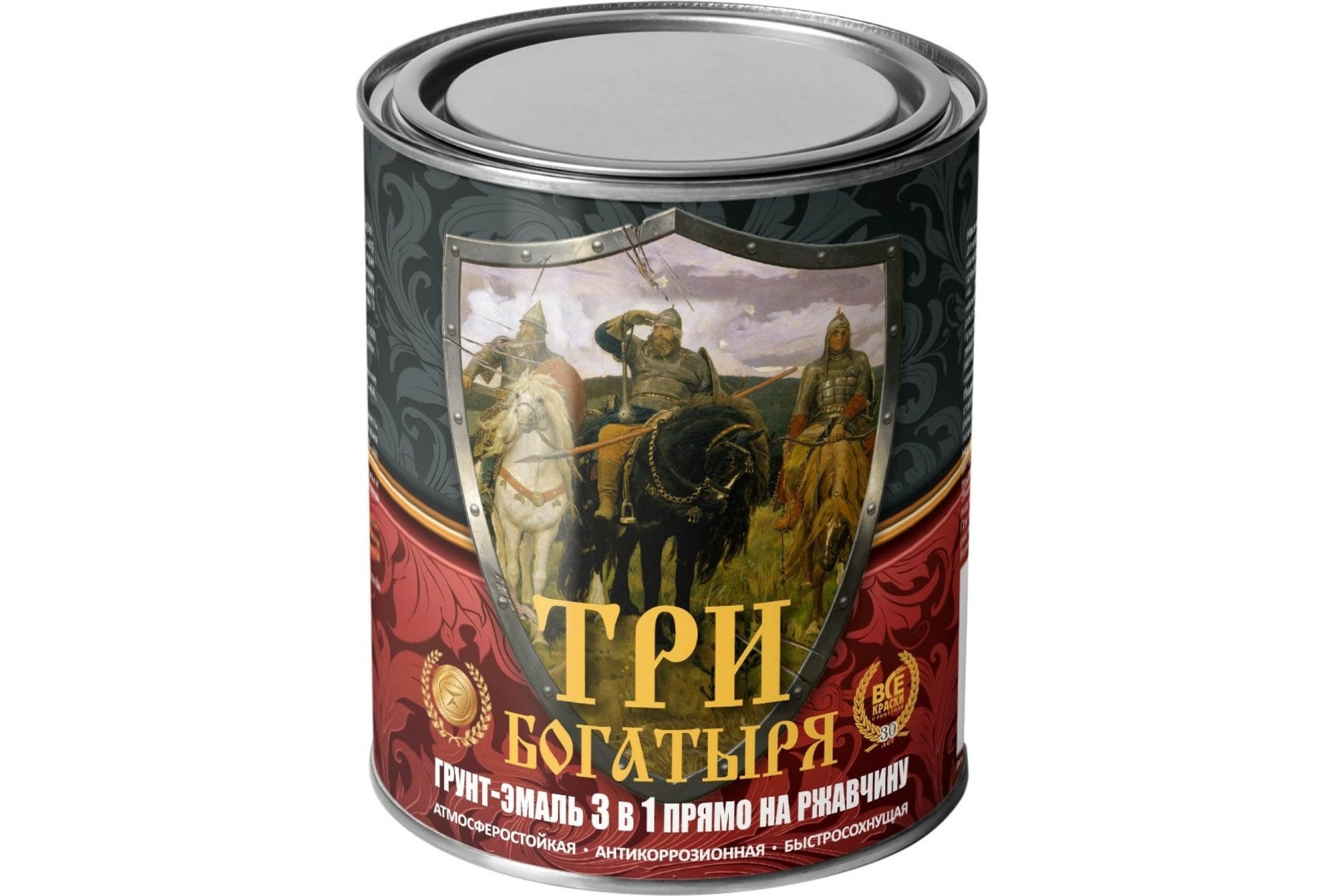 

КраскаВО ГРУНТ-ЭМАЛЬ 3 В 1 МЕТА-МБ ЖЕЛТАЯ RAL 1021 ТРИ БОГАТЫРЯ 0.9кг. 4620105771177