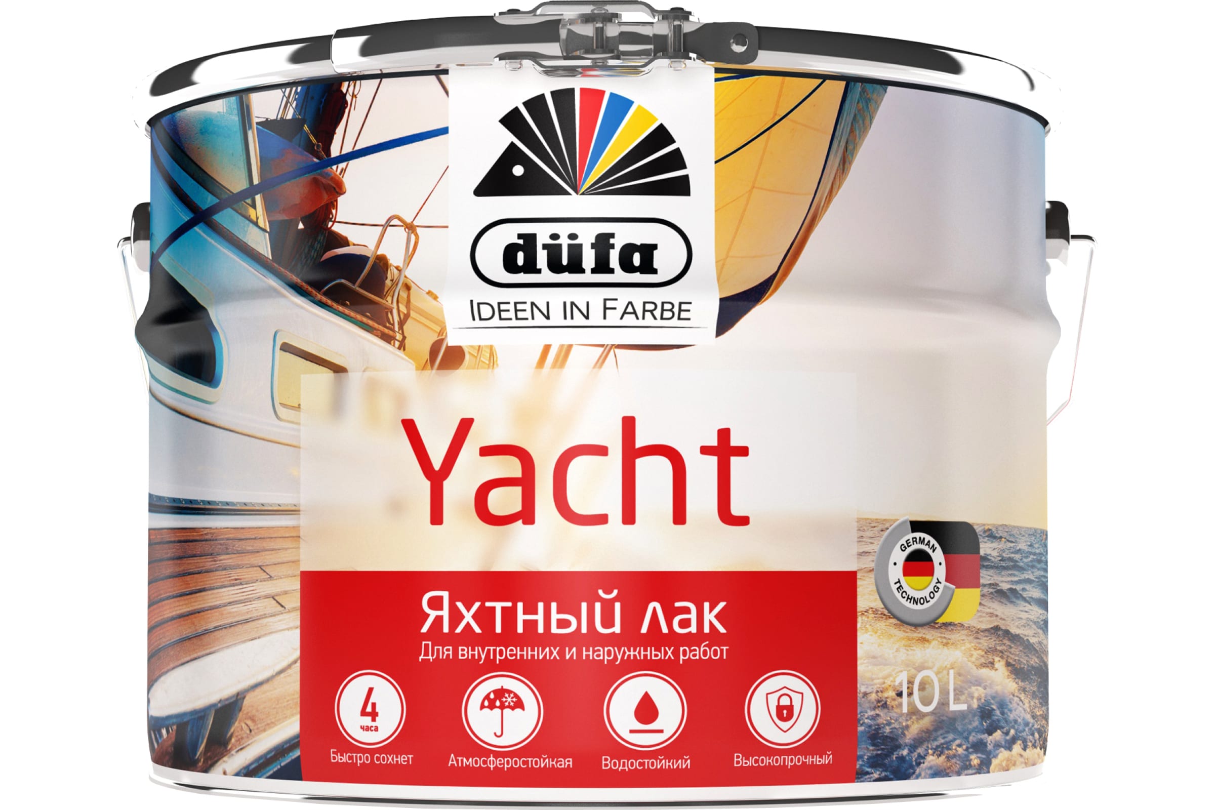 фото Dufa лак yacht яхтный глянцевый 10л н0000002557