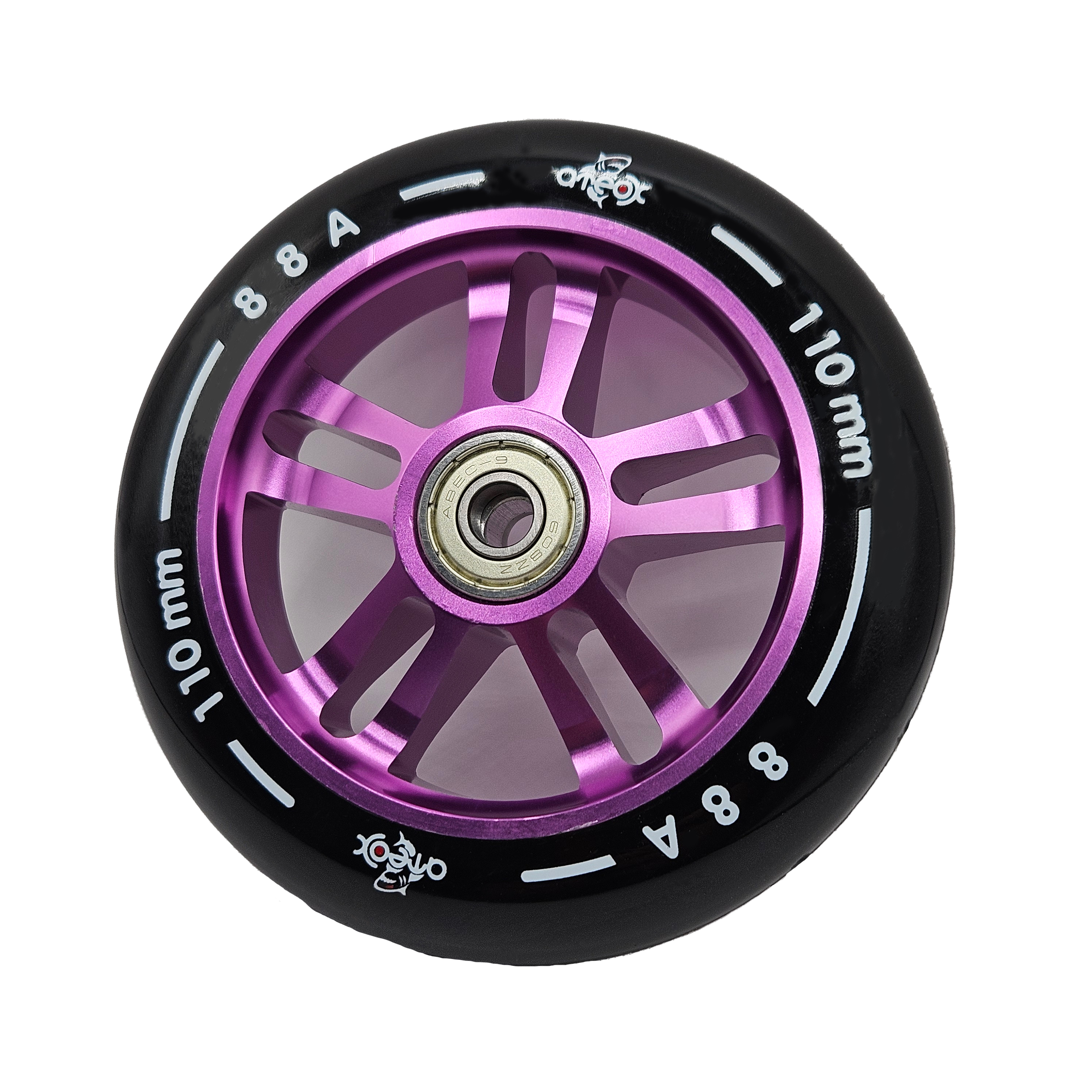 Колеса для трюкового самоката Ateox AL 110 ММ, фиолетовый, алюминий