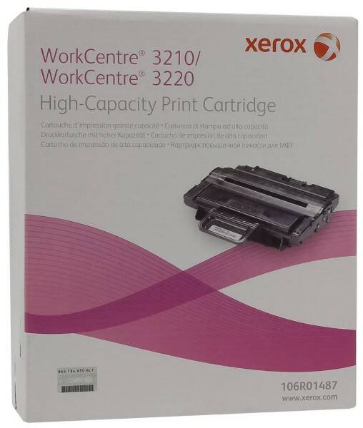 

Оригинальный тонер-картридж Xerox 106R03398 / 106R01487, Черный, 106R03398 / 106R01487