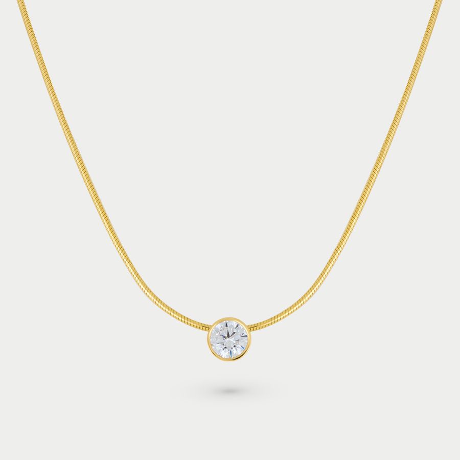 

Колье из золота с фианитом 45 см GOLD CENTER 96082, 96082