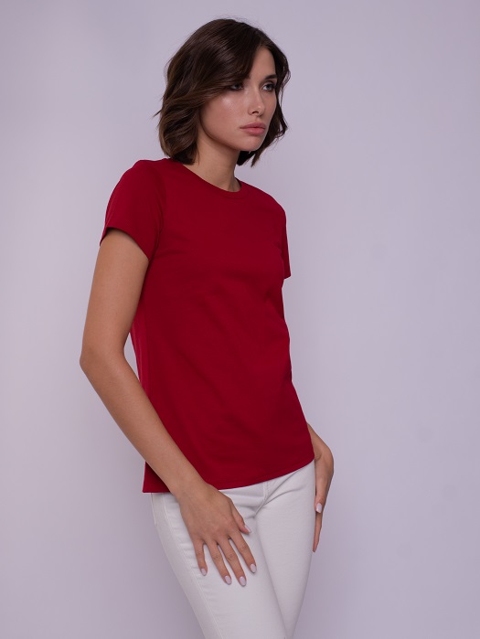 

Футболка женская Uzcotton Premium бордовая XL, Бордовый, Premium