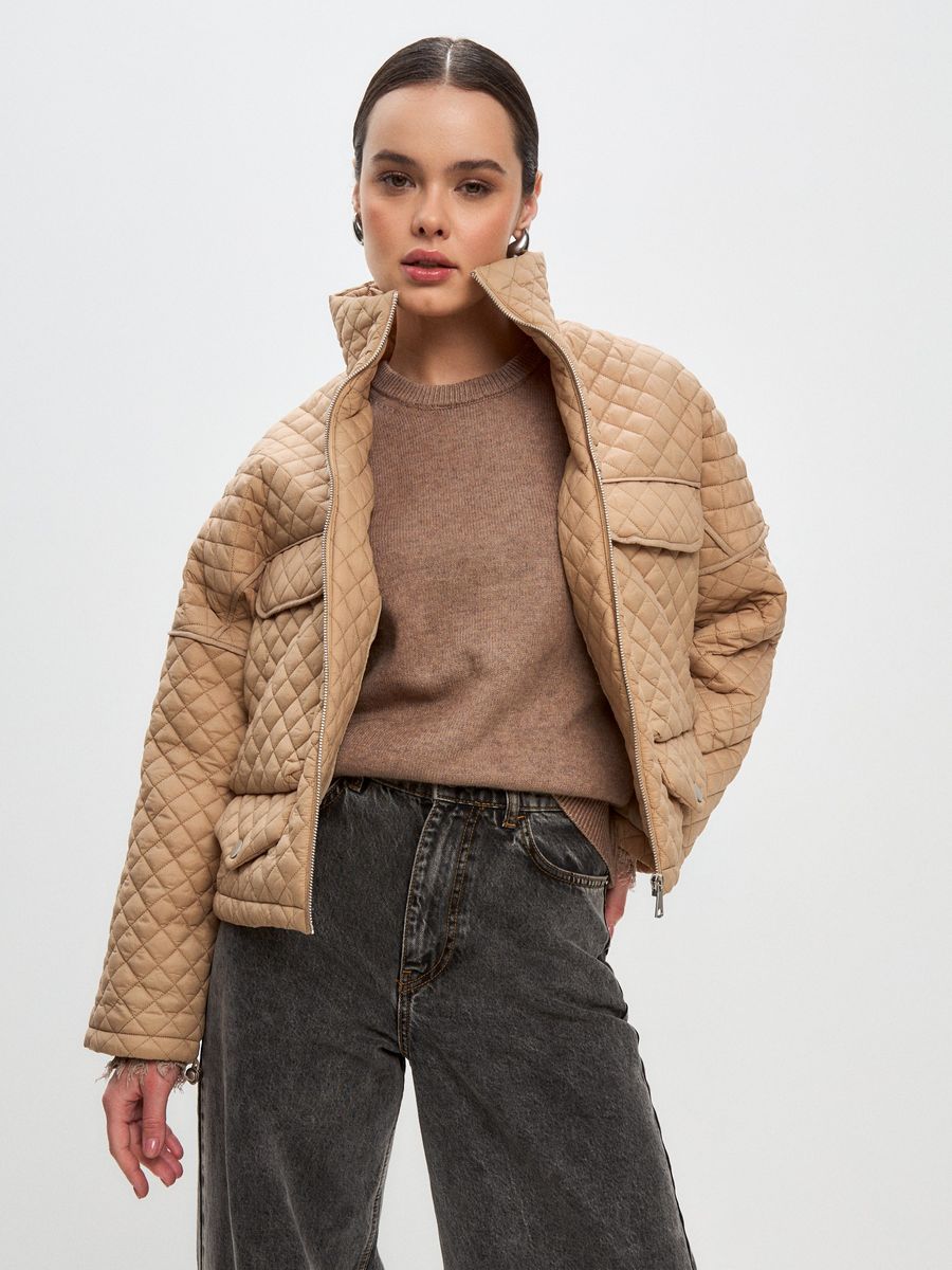 

Куртка женская LAWINTER 83916 бежевая 50 RU, Бежевый, 83916