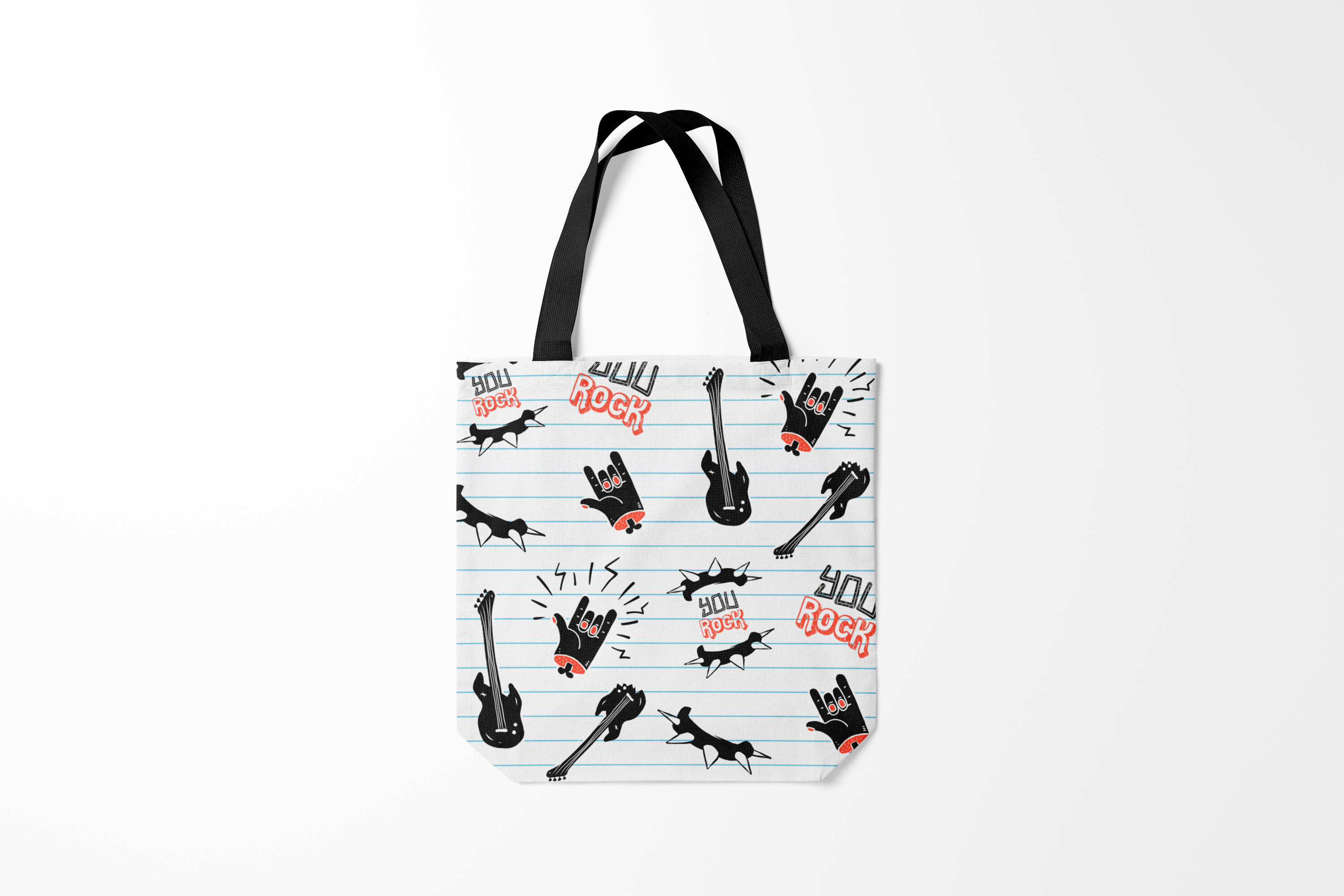 

Сумка шoппер унисекс Burnettie Разный Ты рокер, белый, Разный Ты рокер