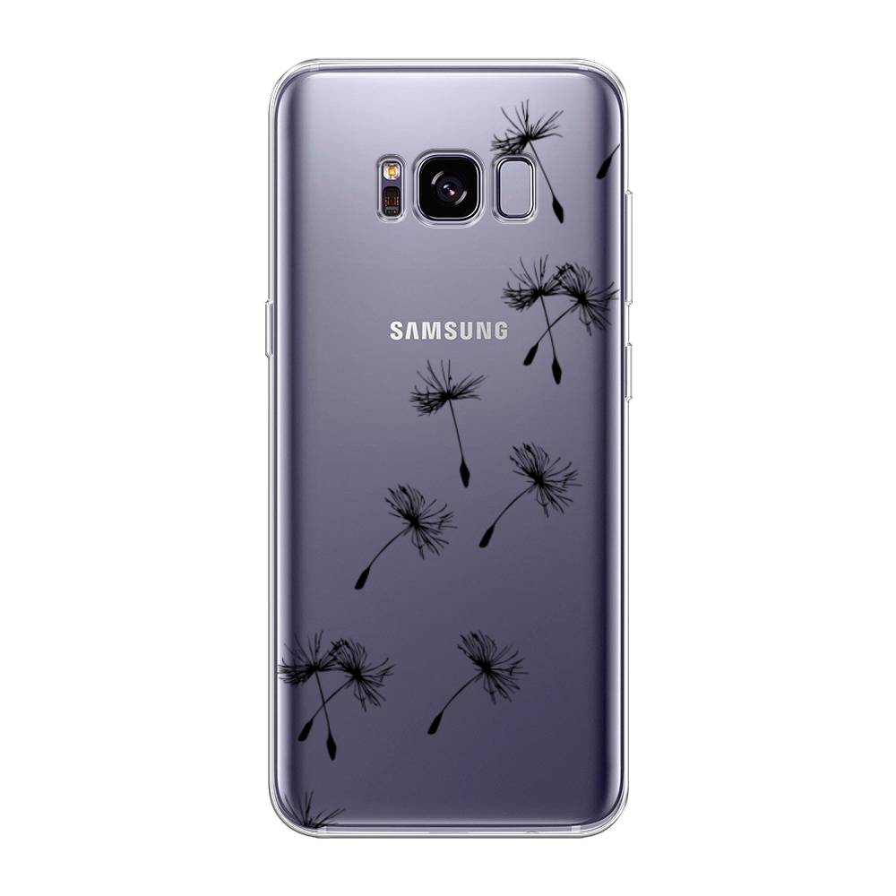 

Чехол Awog на Samsung Galaxy S8 + "Летящие одуванчики", Черный, 24850-8