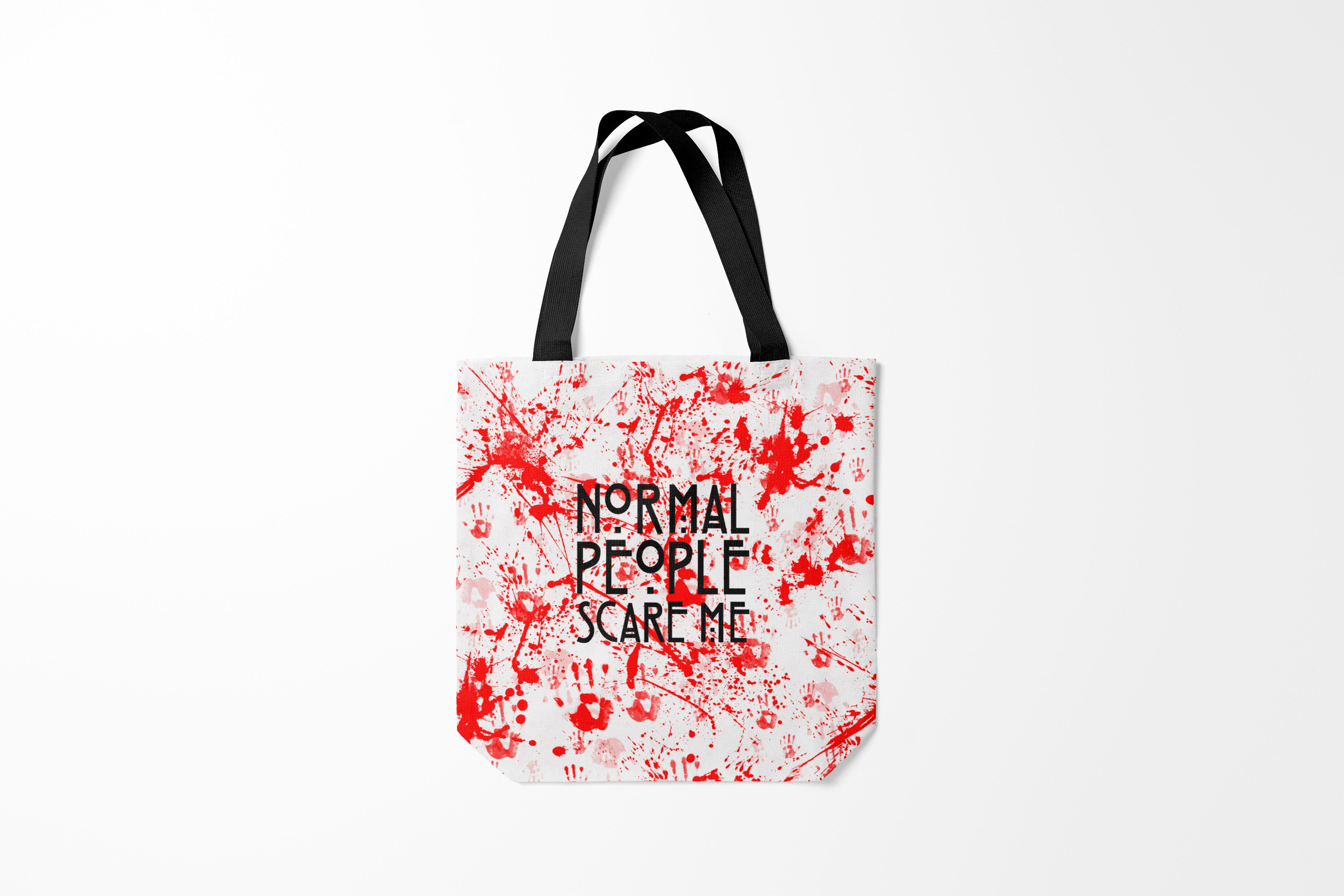 

Сумка шoппер унисекс Burnettie American Horror Story Normal People Scare Me., белый, American Horror Story Normal People Scare Me.