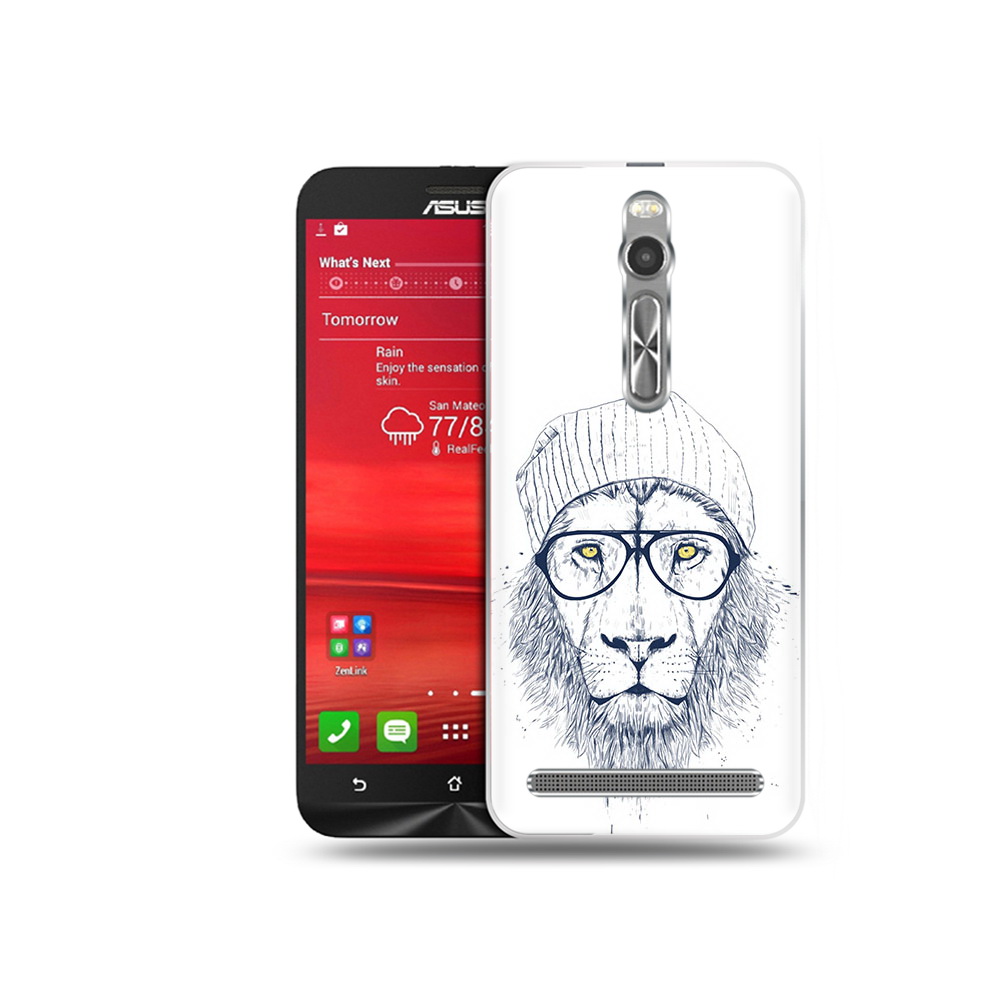 Чехол MyPads Tocco для Asus Zenfone 2 (ZE550ML) хиппи лев (PT11329.657.663)