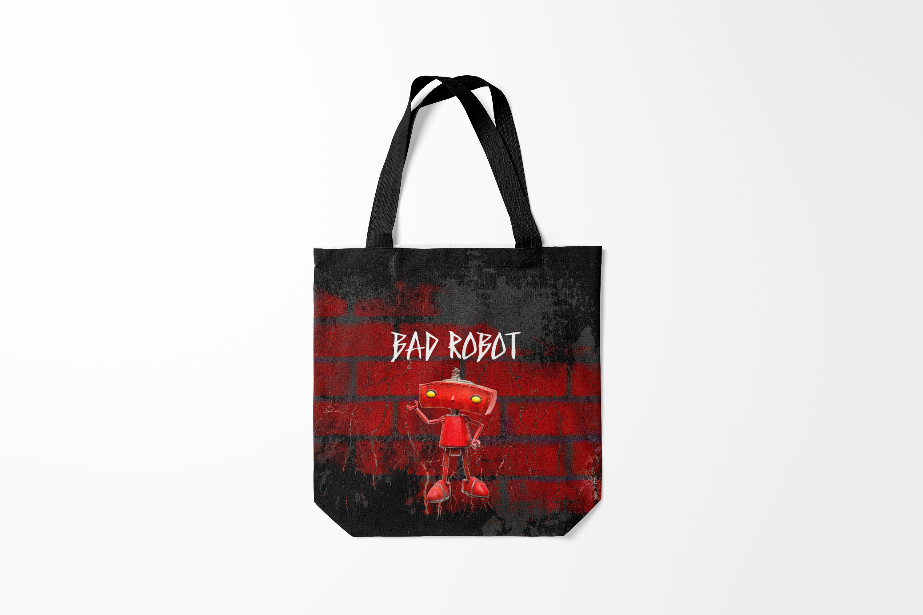 

Сумка шoппер унисекс Burnettie Bad Robot, черный, Bad Robot