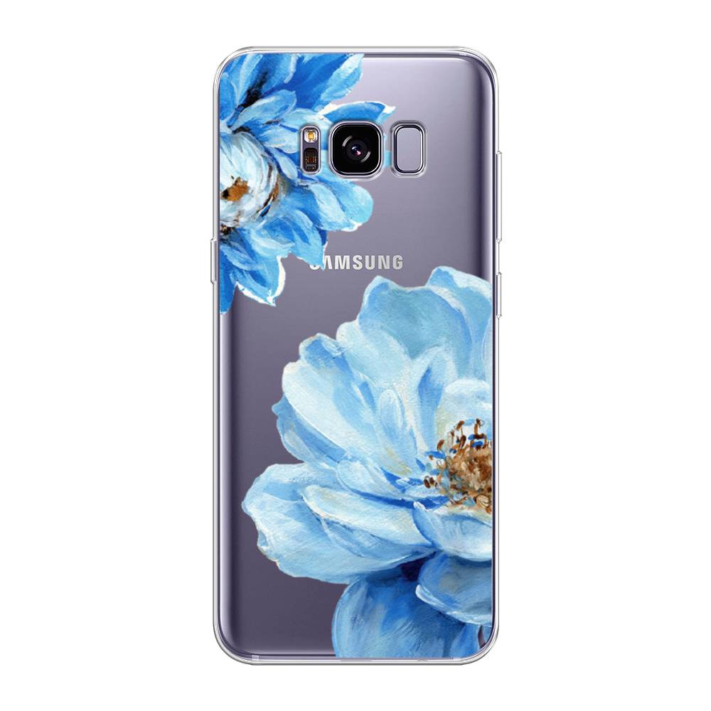 

Чехол Awog на Samsung Galaxy S8 + "Голубые клематисы", Голубой, 24850-8