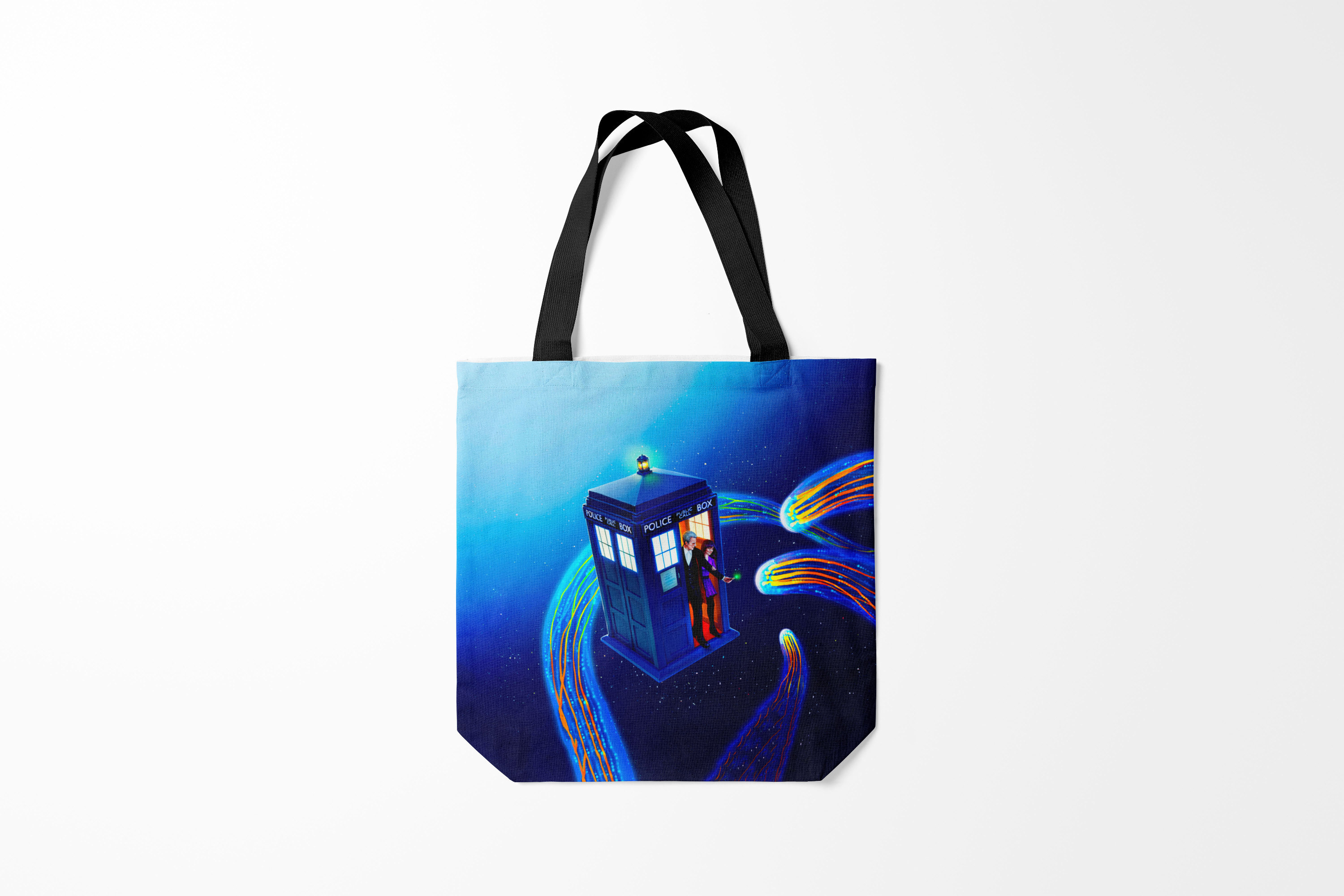 

Сумка шoппер унисекс Burnettie Doctor Who ДОКТОР И КЛАРА ТАРДИС, черный, Doctor Who ДОКТОР И КЛАРА ТАРДИС