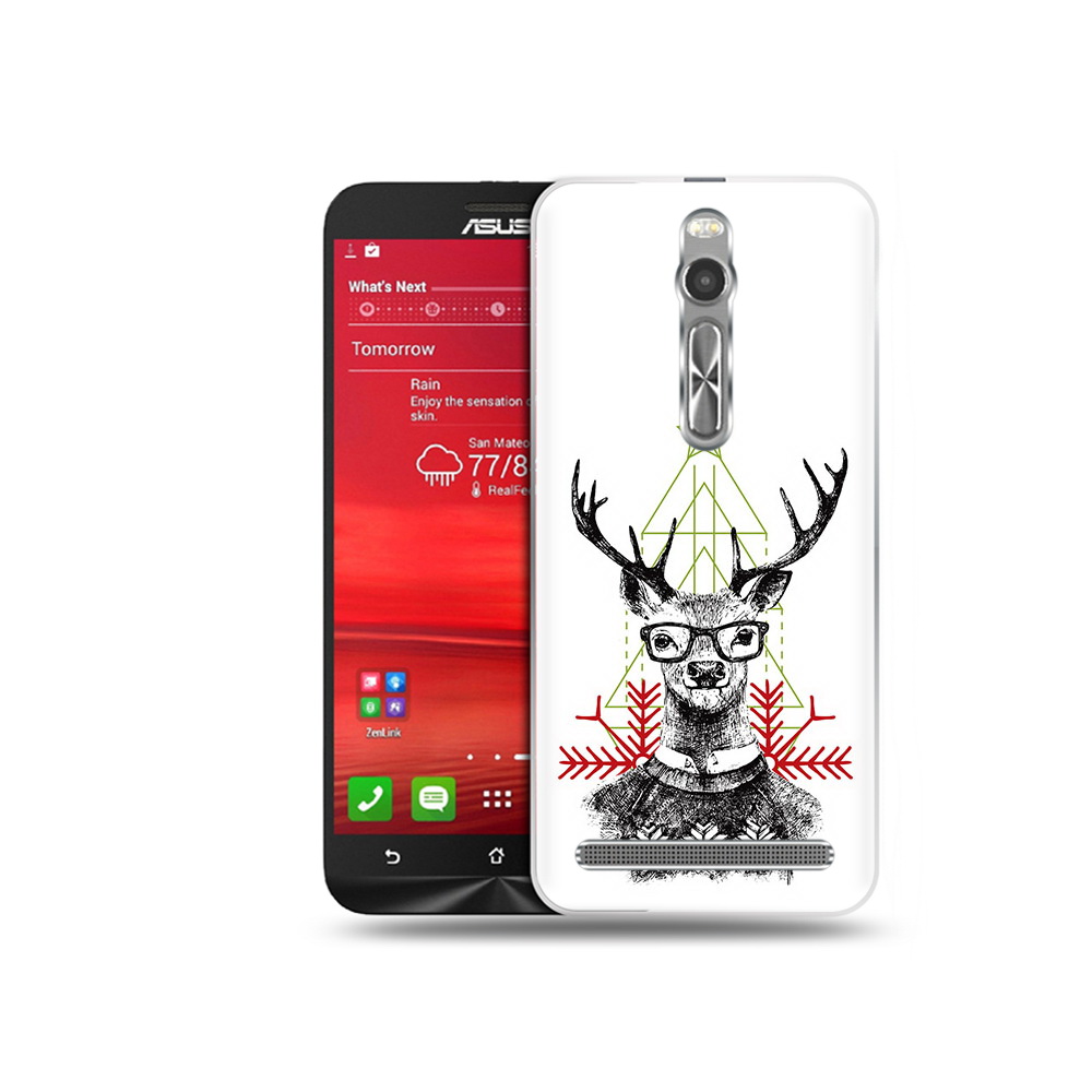 Чехол MyPads Tocco для Asus Zenfone 2 (ZE550ML) умный олень (PT11329.657.652)