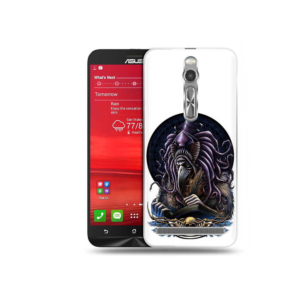 Чехол MyPads Tocco для Asus Zenfone 2 (ZE550ML) умный ворон (PT11329.657.650)