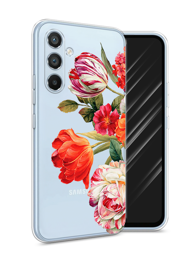 

Чехол Awog на Samsung Galaxy A54 "Весенний букет", Красный;розовый;зеленый, 2107750-8