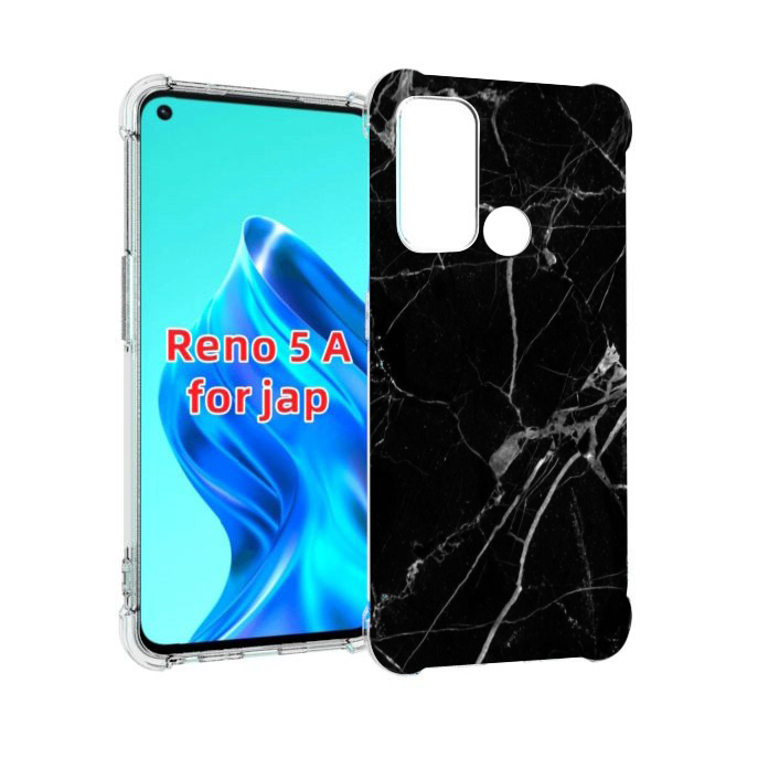 

Чехол MyPads разбитое стекло для Oppo Reno 5A, Прозрачный, Tocco