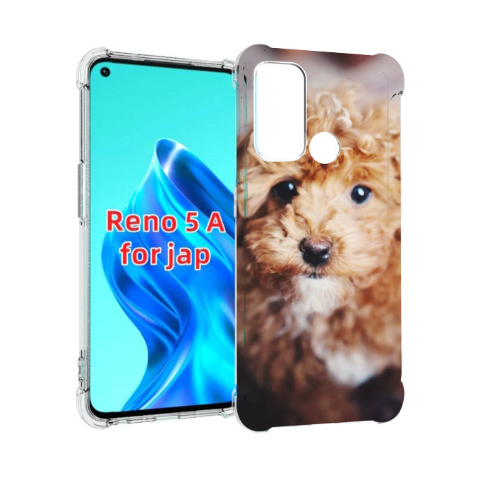 

Чехол MyPads пудель для Oppo Reno 5A, Прозрачный, Tocco