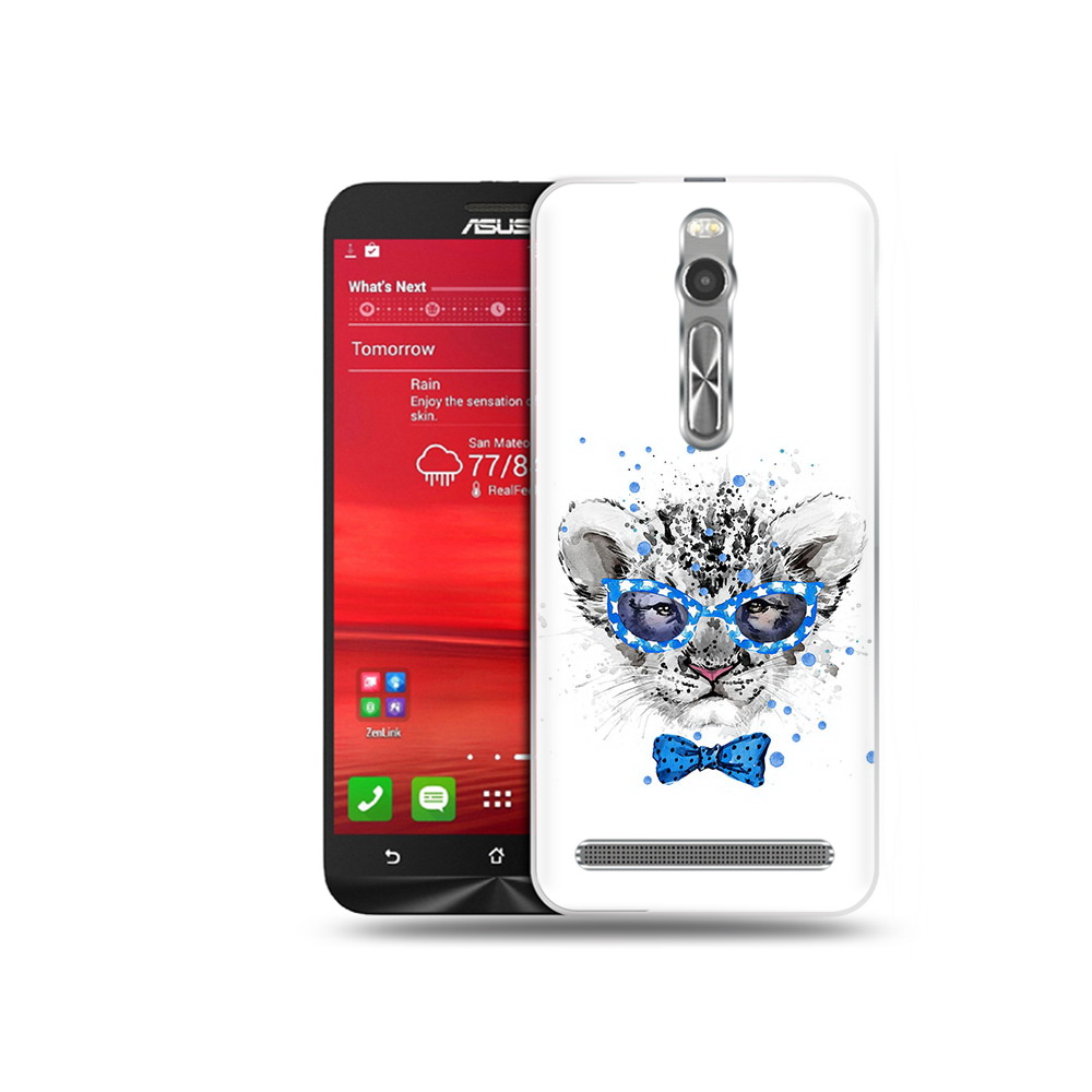 Чехол MyPads Tocco для Asus Zenfone 2 (ZE550ML) тигренок с бабочкой (PT11329.657.642)