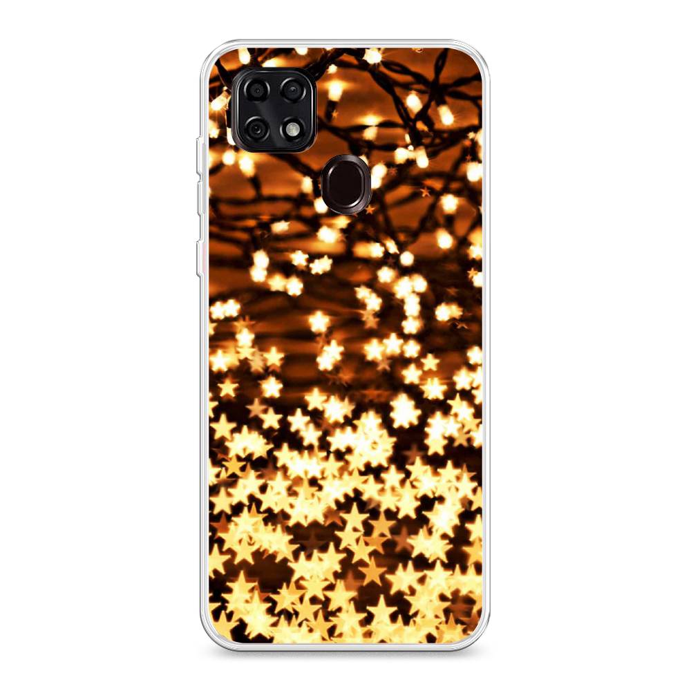 

Чехол для ZTE Blade 20 Smart "Новогодняя гирлянда", Золотистый, 133550-5