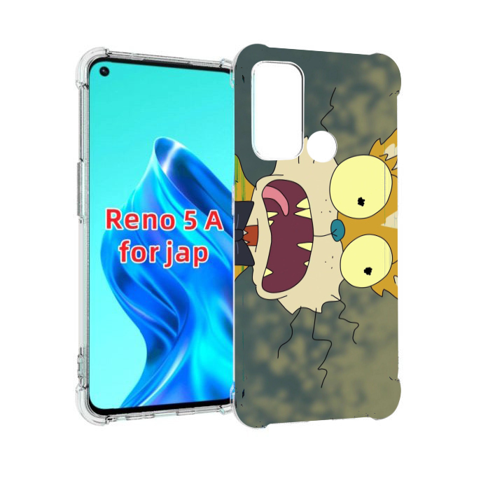 

Чехол MyPads пугливый кот для Oppo Reno 5A, Прозрачный, Tocco