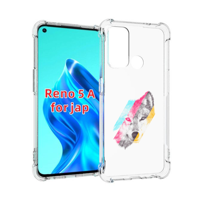 

Чехол MyPads волк градиент для Oppo Reno 5A, Прозрачный, Tocco