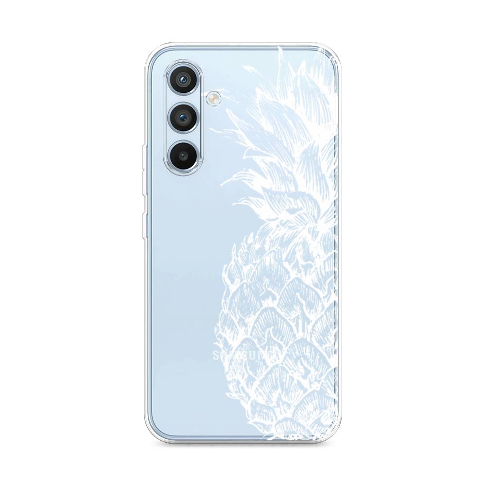 

Чехол Awog на Samsung Galaxy A54 "Ананас графика белая", Белый, 2107750-10