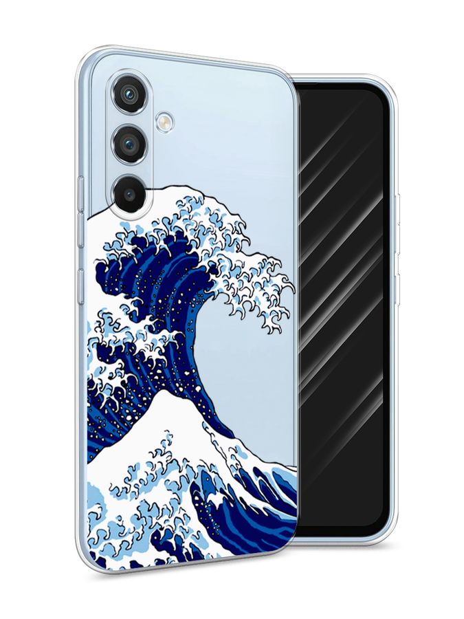 

Чехол Awog на Samsung Galaxy A54 "Волна в Канагаве", Синий;белый, 2107750-4