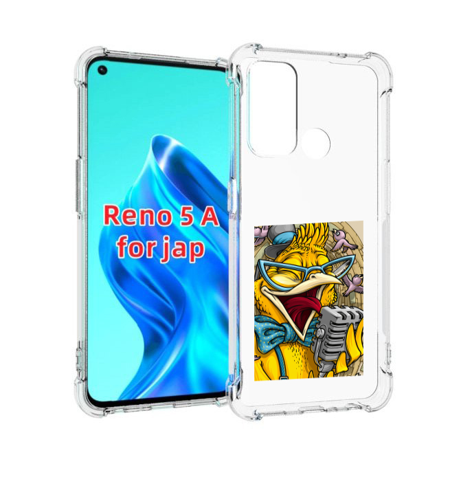 

Чехол MyPads поющая птичка для Oppo Reno 5A, Прозрачный, Tocco