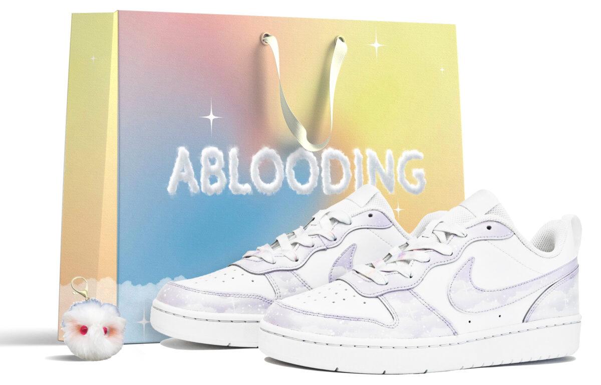 

Кеды унисекс Nike Court Borough ABLOODING GS белые 37.5 EU, Белый, Court Borough ABLOODING GS