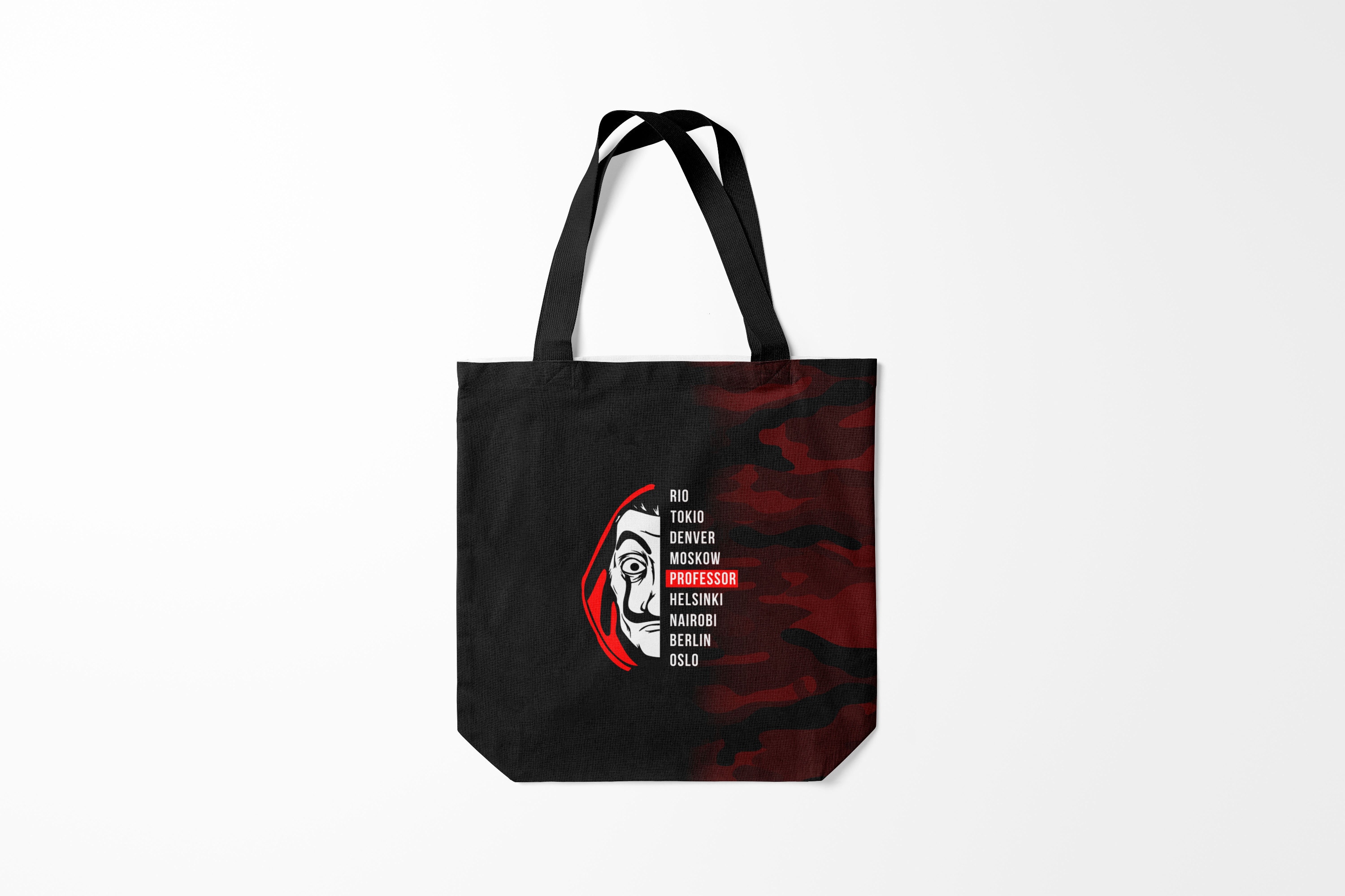 

Сумка шoппер унисекс Burnettie Бумажный дом La Casa de Papel Z, черный, Бумажный дом La Casa de Papel Z