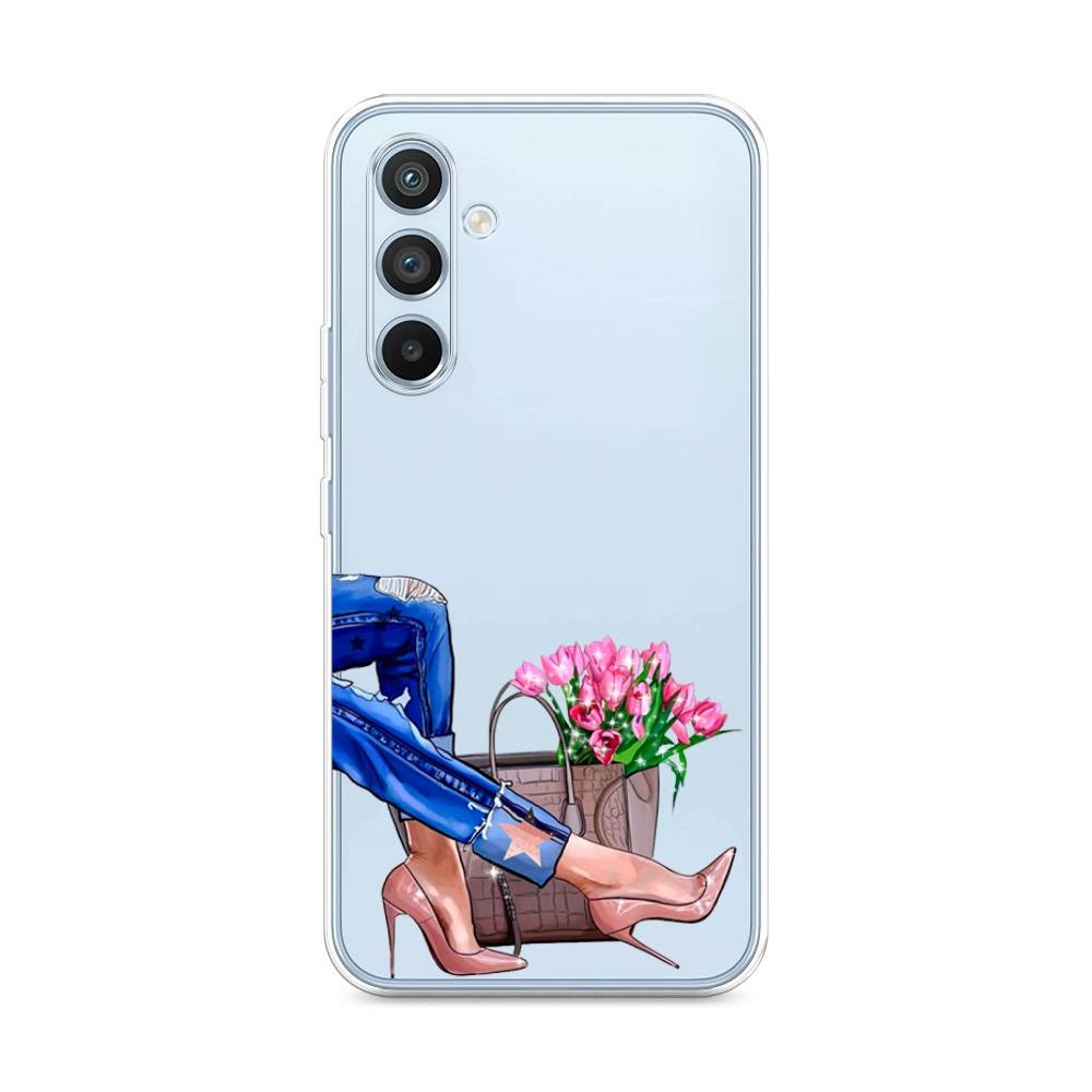

Чехол Awog на Samsung Galaxy A54 "Каблучки", Синий, 2107750-7